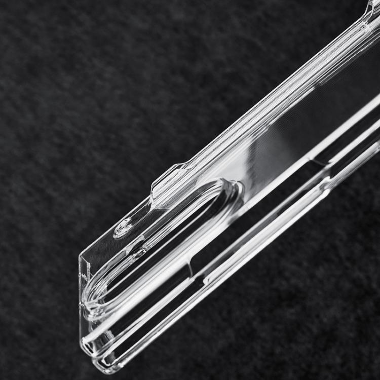 For Samsung Galaxy Z Fold7 5G Transparent Two-stage PC Phone Case with Pen Slot