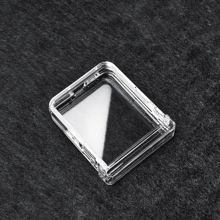 For Motorola Razr 60 Ultra Transparent High-definition Three-section PC Phone Case with Hinge