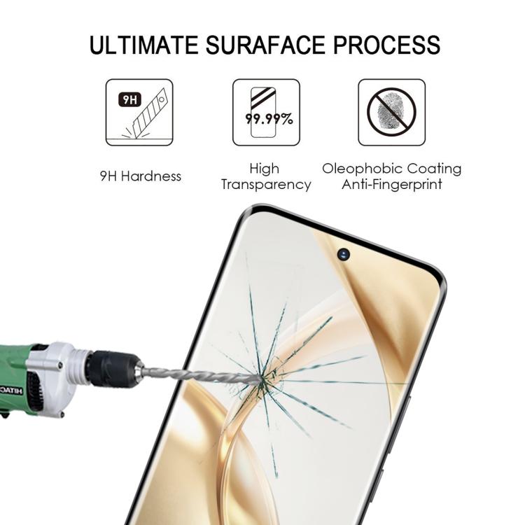 For Honor 200 10pcs Edge Glue 9H HD 3D Curved Edge Tempered Glass Film