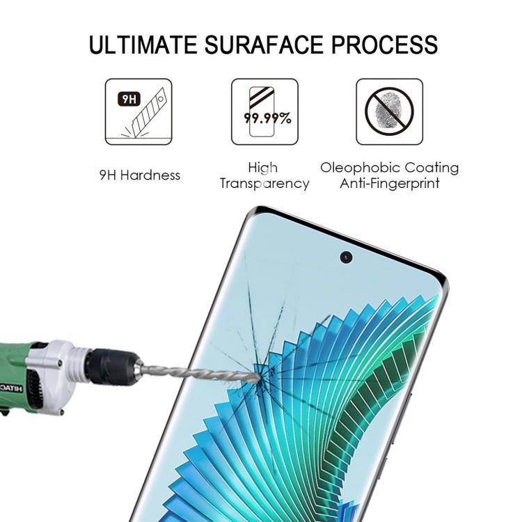 For Honor Magic6 Lite 10pcs Full Glue 9H HD 3D Curved Edge Tempered Glass Film