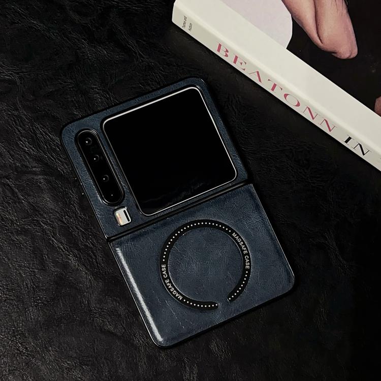 For Huawei Pura X Crazy Horse Texture Magnetic Magsafe PU Phone Case
