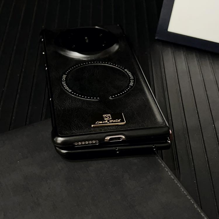For Huawei Mate X6 Crazy Horse Texture Magnetic Magsafe PU Phone Case