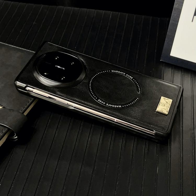 For Huawei Mate X6 Crazy Horse Texture Magnetic Magsafe PU Phone Case