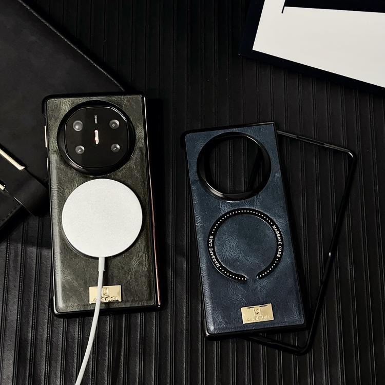 For Huawei Mate X6 Crazy Horse Texture Magnetic Magsafe PU Phone Case