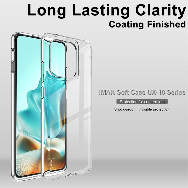 For Motorola Edge 5G 2025 imak UX-10 Series Transparent Shockproof TPU Phone Case - Transparent