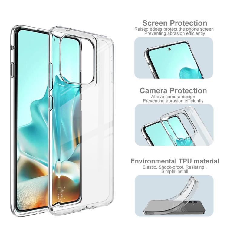 For Motorola Edge 5G 2025 imak UX-10 Series Transparent Shockproof TPU Phone Case - Transparent