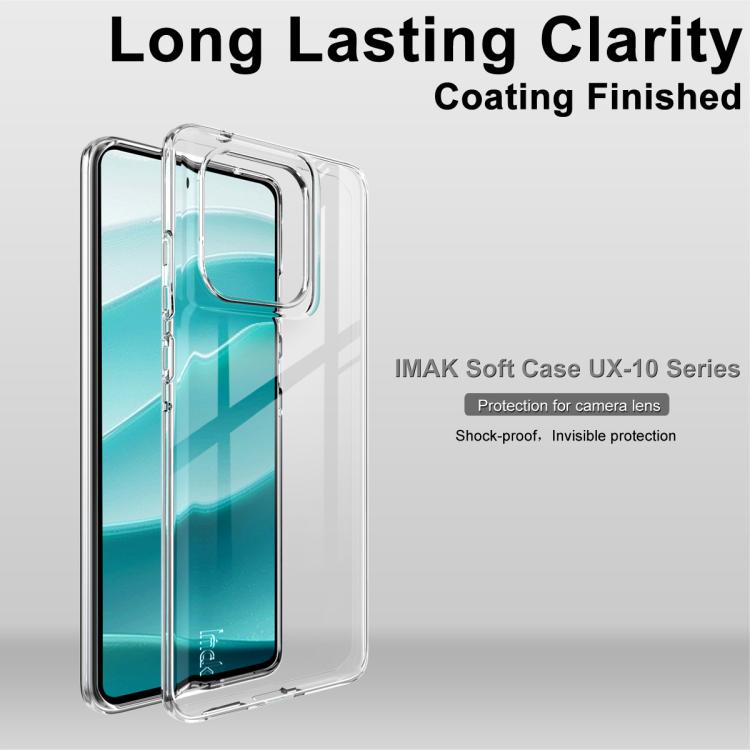 For Motorola Edge 60 Fusion 5G imak UX-10 Series Transparent Shockproof TPU Phone Case - Transparent