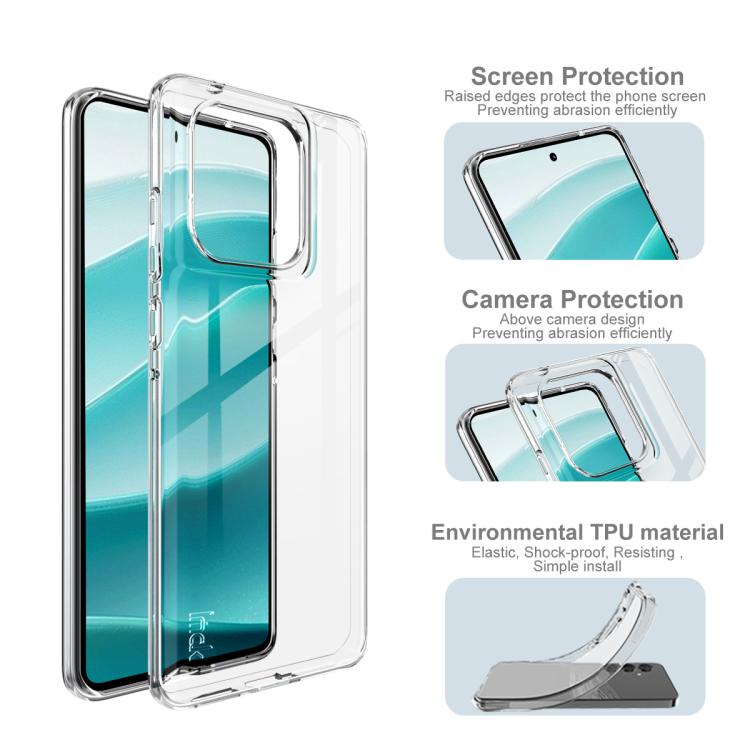 For Motorola Edge 60 Fusion 5G imak UX-10 Series Transparent Shockproof TPU Phone Case - Transparent