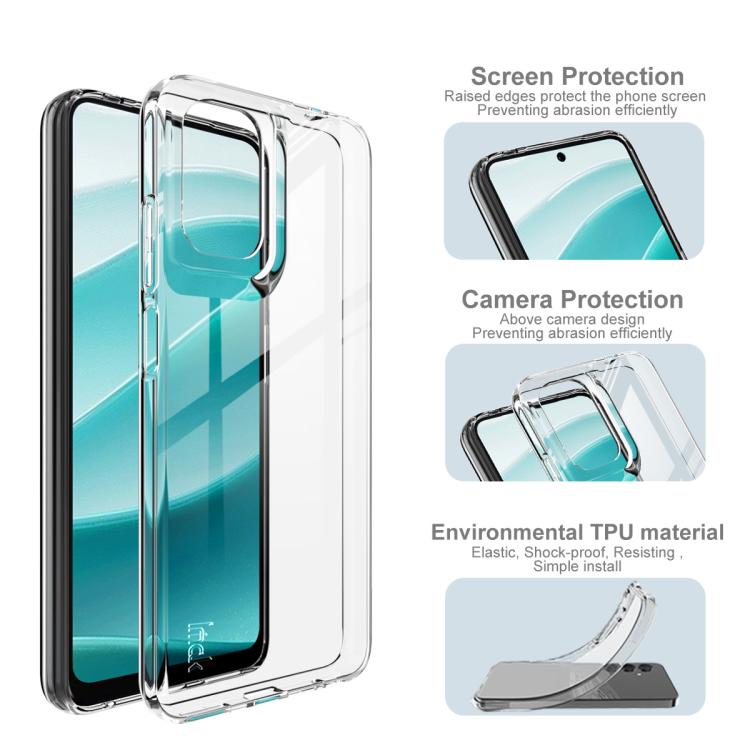 For Motorola Moto G05 4G imak UX-10 Series Transparent Shockproof TPU Phone Case - Transparent