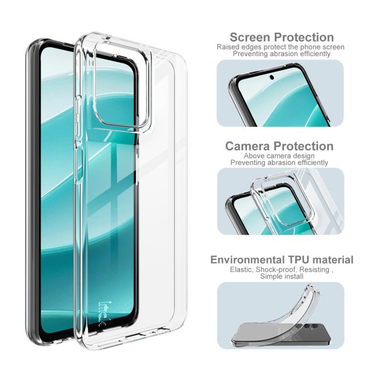 For Motorola Moto G 5G 2025 imak UX-10 Series Transparent Shockproof TPU Phone Case - Transparent