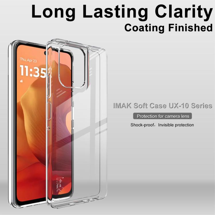 For Motorola Moto G Power 5G 2025 imak UX-10 Series Transparent Shockproof TPU Phone Case - Transparent