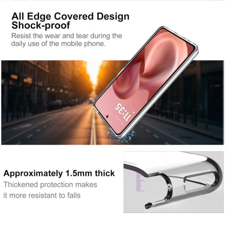 For Motorola Moto G86 Power imak UX-10 Series Transparent Shockproof TPU Phone Case - Transparent