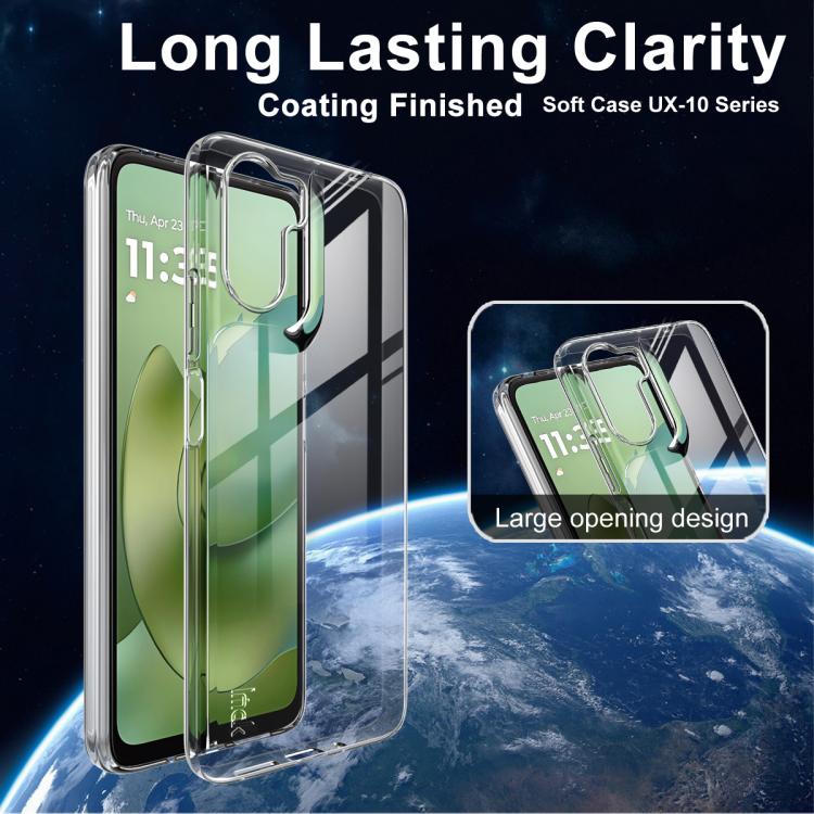 For Motorola Moto G06 4G / G06 Power 4G imak UX-10 Series Transparent Shockproof TPU Phone Case - Transparent