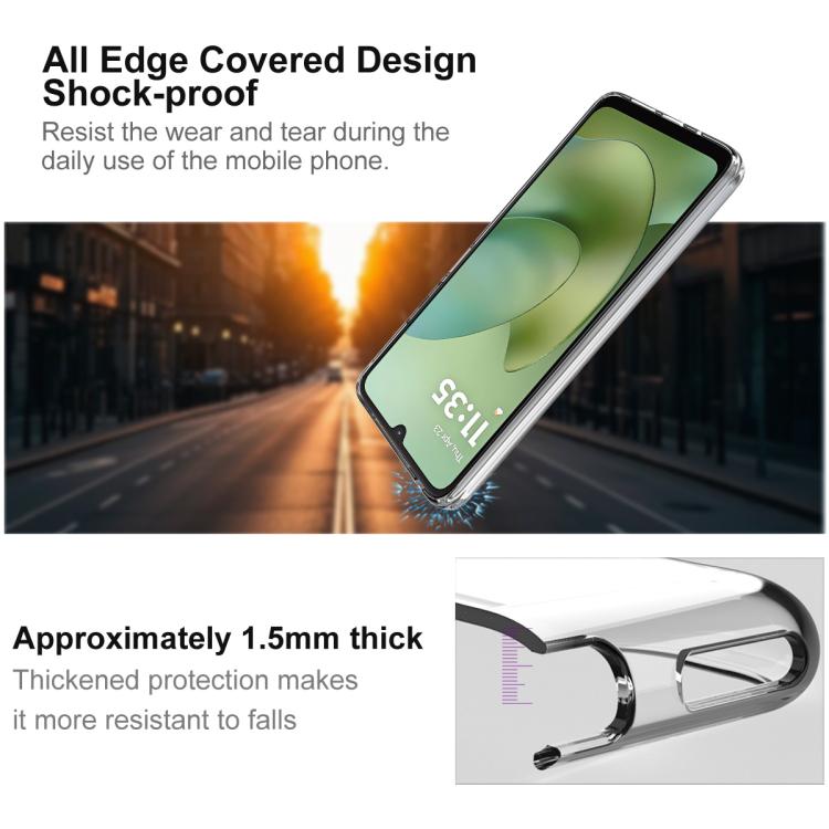 For Motorola Moto G06 4G / G06 Power 4G imak UX-10 Series Transparent Shockproof TPU Phone Case - Transparent