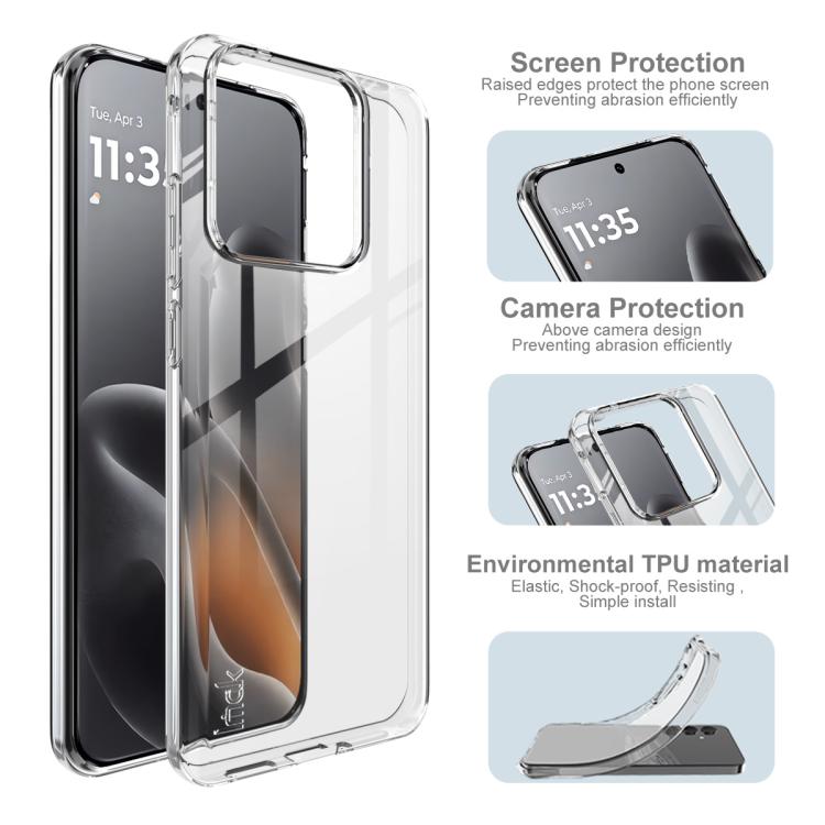 For Motorola Edge 70 Fusion 5G imak UX-10 Series Transparent Shockproof TPU Phone Case - Transparent