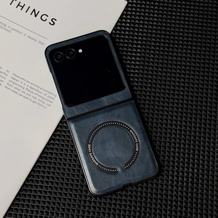 For Motorola Razr 50 / 60 Crazy Horse Texture Magnetic Magsafe PU Phone Case