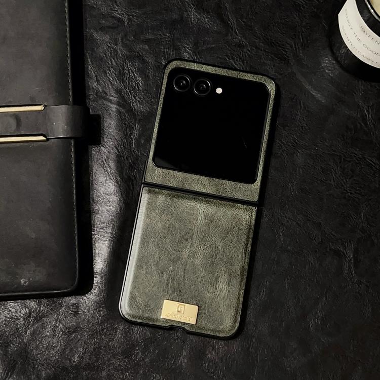 For Motorola Razr 50 / 60 Crazy Horse Texture PU Phone Case