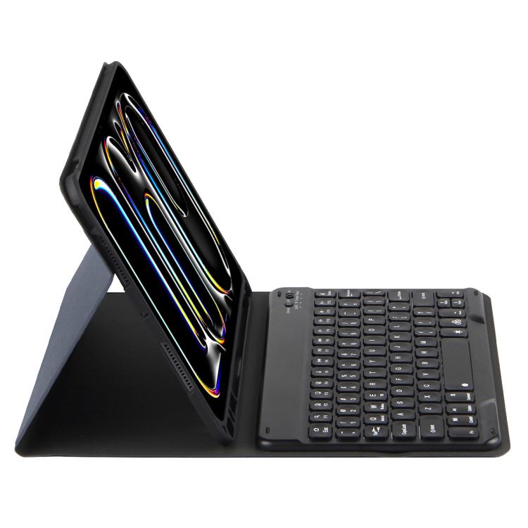 For iPad Air 11 2024 / Air 11 2025 Colorful Backlight Bluetooth Keyboard Leather Tablet Case