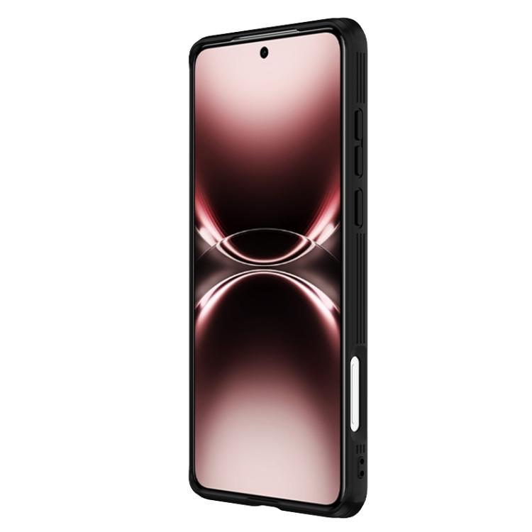 For vivo X200 Ultra NILLKIN Black Mirror Prop CD Texture Mirror Phone Case - Black