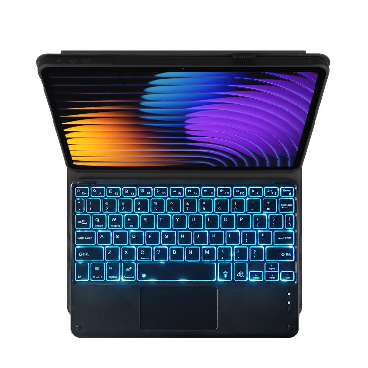 For Xiaomi Pad 7 / Pad 7 Pro 11.2 PST-MI7 Touch Pad Backlight Voltage Keyboard Leather Tablet Case