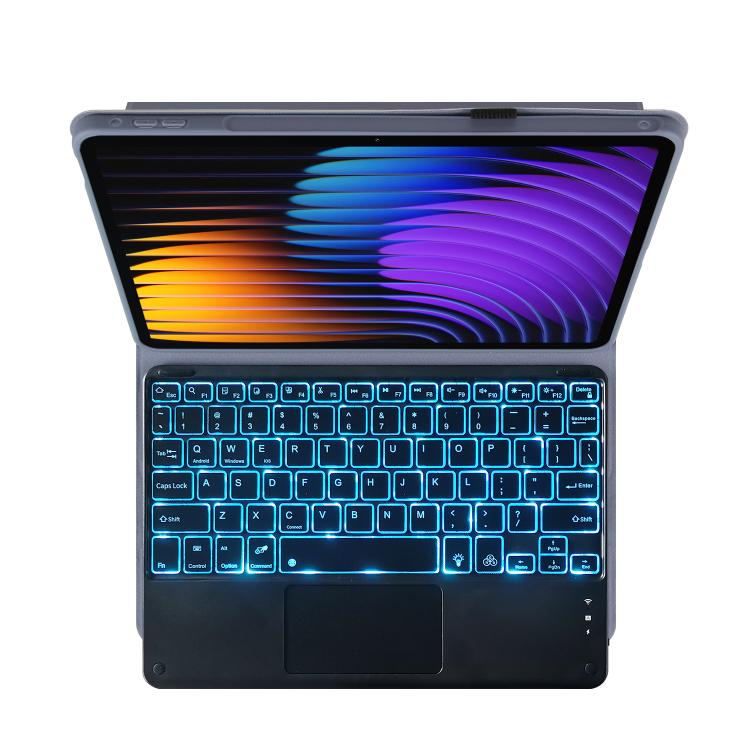 For Xiaomi Pad 7 / Pad 7 Pro 11.2 PST-MI7 Touch Pad Backlight Voltage Keyboard Leather Tablet Case