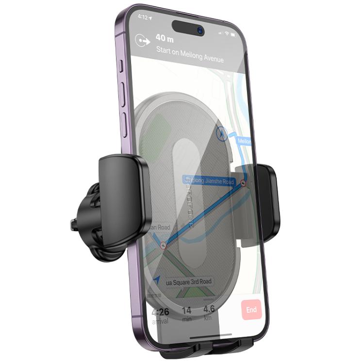 Borofone BH133 Rio Air Outlet Push-type Car Holder - Black
