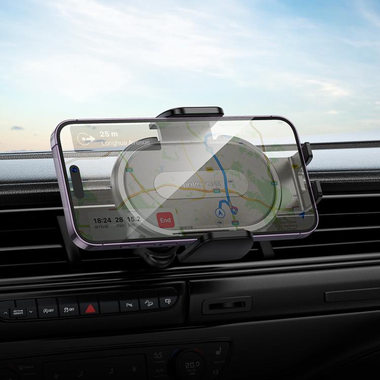 Borofone BH133 Rio Air Outlet Push-type Car Holder - Black