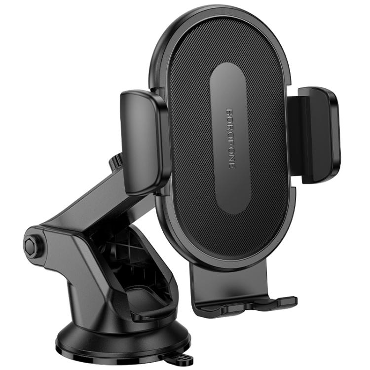 Borofone BH134 Rio Center Console Push-type Car Holder - Black