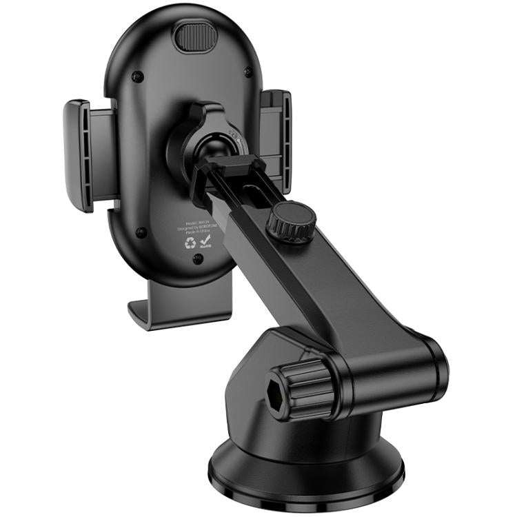 Borofone BH134 Rio Center Console Push-type Car Holder - Black