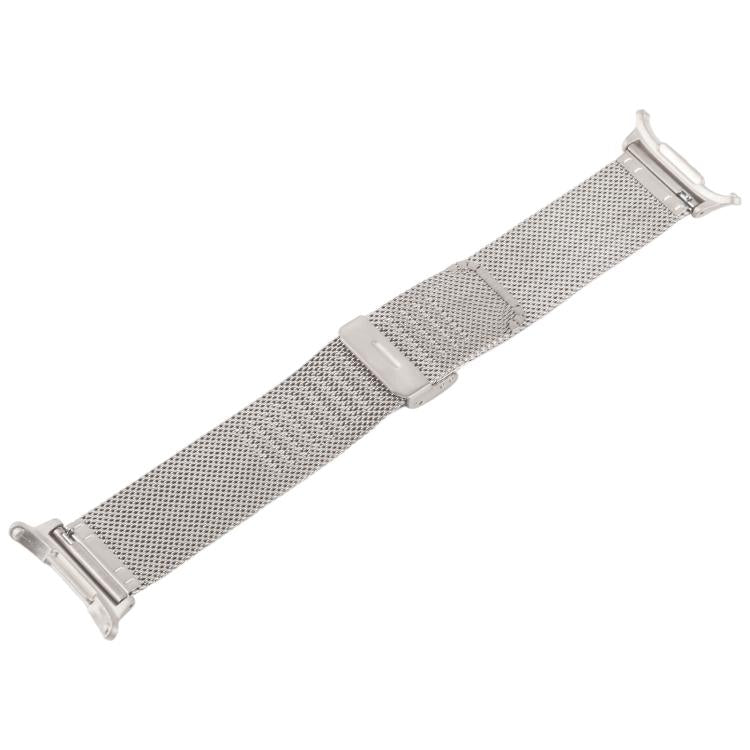 For Samsung Galaxy Watch Ultra 47mm / Ultra 2025 Integrated Buckle Embossed Milanese Metal Watch Band