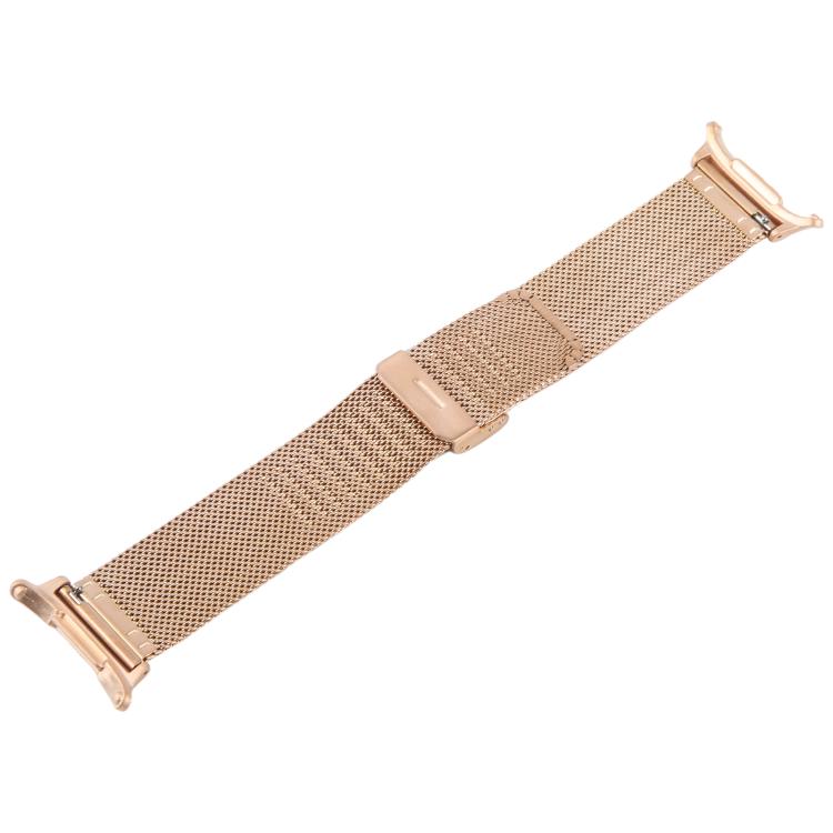 For Samsung Galaxy Watch Ultra 47mm / Ultra 2025 Integrated Buckle Embossed Milanese Metal Watch Band