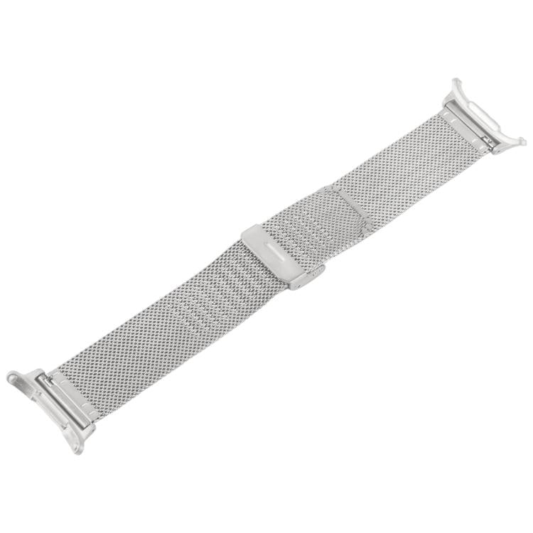 For Samsung Galaxy Watch Ultra 47mm / Ultra 2025 Integrated Buckle Embossed Milanese Metal Watch Band