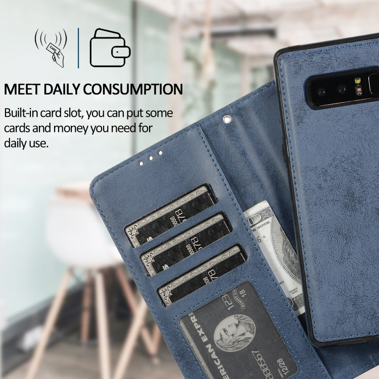 For Samsung Galaxy Note8 Retro 2 in 1 Detachable Magnetic Horizontal Flip TPU + PU Leather Case with Holder & Card Slots & Photo Frame & Wallet