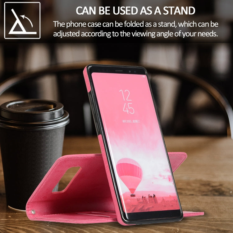 For Samsung Galaxy Note8 Retro 2 in 1 Detachable Magnetic Horizontal Flip TPU + PU Leather Case with Holder & Card Slots & Photo Frame & Wallet
