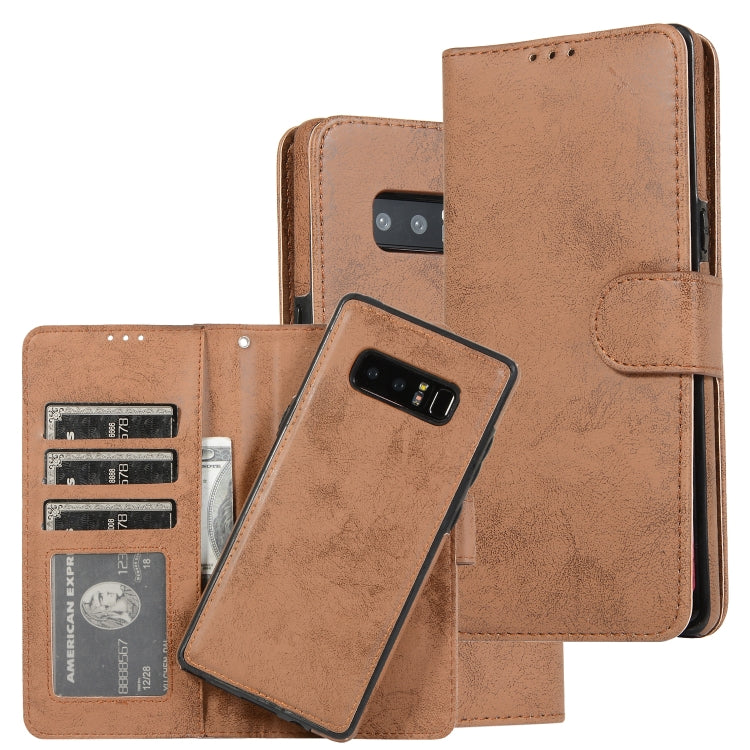For Samsung Galaxy Note8 Retro 2 in 1 Detachable Magnetic Horizontal Flip TPU + PU Leather Case with Holder & Card Slots & Photo Frame & Wallet
