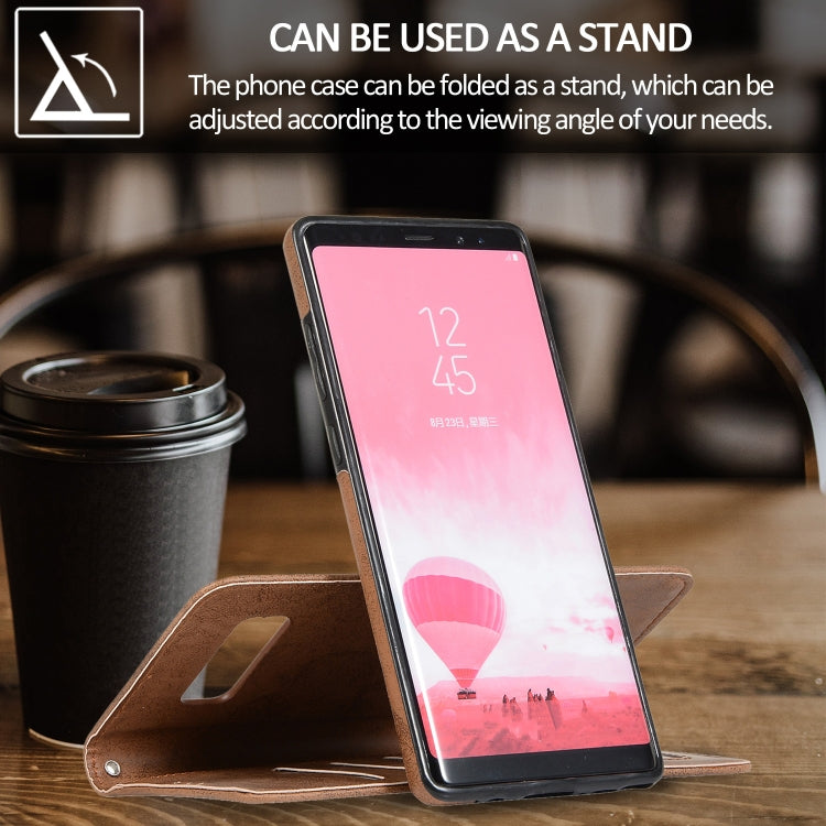 For Samsung Galaxy Note8 Retro 2 in 1 Detachable Magnetic Horizontal Flip TPU + PU Leather Case with Holder & Card Slots & Photo Frame & Wallet