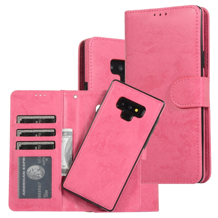 For Samsung Galaxy Note9 Retro 2 in 1 Detachable Magnetic Horizontal Flip TPU + PU Leather Case with Holder & Card Slots & Photo Frame & Wallet