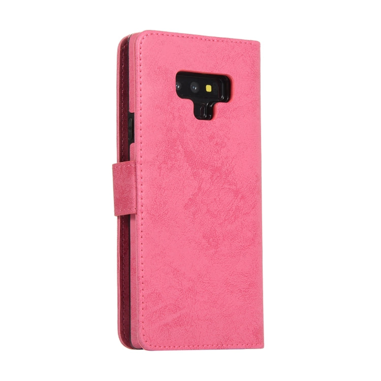 For Samsung Galaxy Note9 Retro 2 in 1 Detachable Magnetic Horizontal Flip TPU + PU Leather Case with Holder & Card Slots & Photo Frame & Wallet