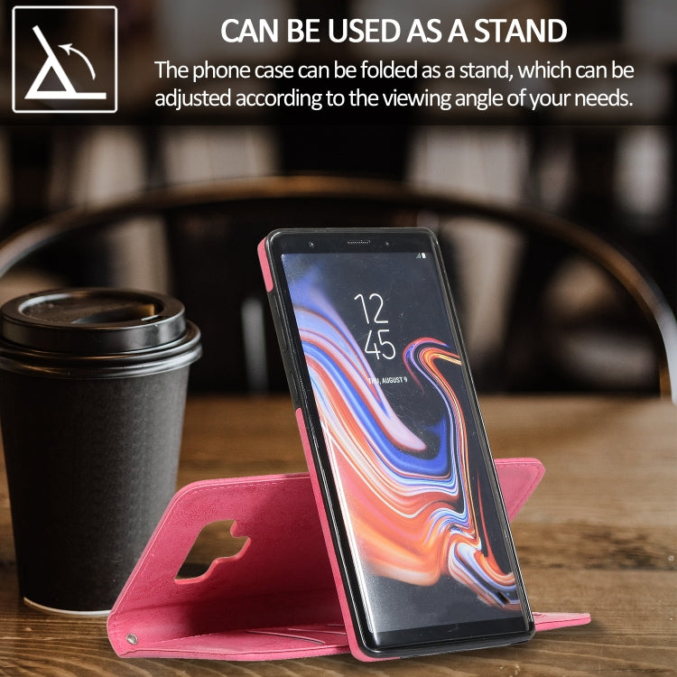For Samsung Galaxy Note9 Retro 2 in 1 Detachable Magnetic Horizontal Flip TPU + PU Leather Case with Holder & Card Slots & Photo Frame & Wallet