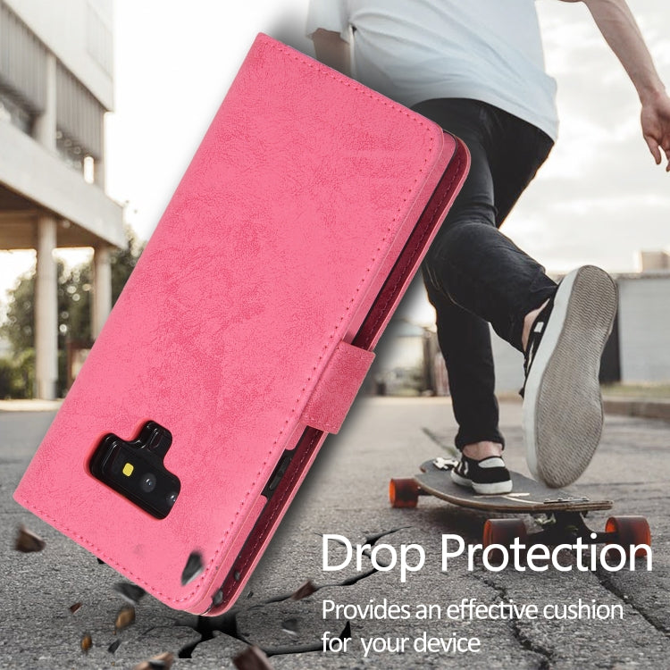 For Samsung Galaxy Note9 Retro 2 in 1 Detachable Magnetic Horizontal Flip TPU + PU Leather Case with Holder & Card Slots & Photo Frame & Wallet