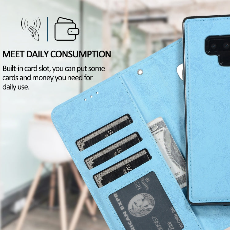 For Samsung Galaxy Note9 Retro 2 in 1 Detachable Magnetic Horizontal Flip TPU + PU Leather Case with Holder & Card Slots & Photo Frame & Wallet