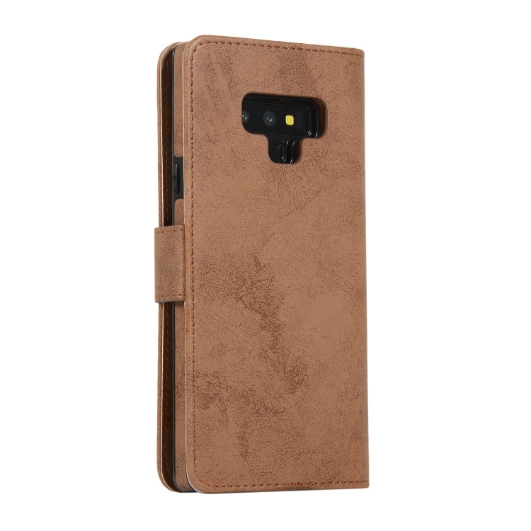 For Samsung Galaxy Note9 Retro 2 in 1 Detachable Magnetic Horizontal Flip TPU + PU Leather Case with Holder & Card Slots & Photo Frame & Wallet
