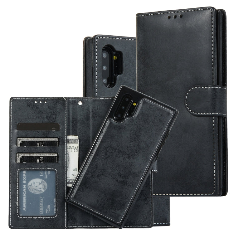 For Samsung Galaxy Note10+ Retro 2 in 1 Detachable Magnetic Horizontal Flip TPU + PU Leather Case with Holder & Card Slots & Photo Frame & Wallet