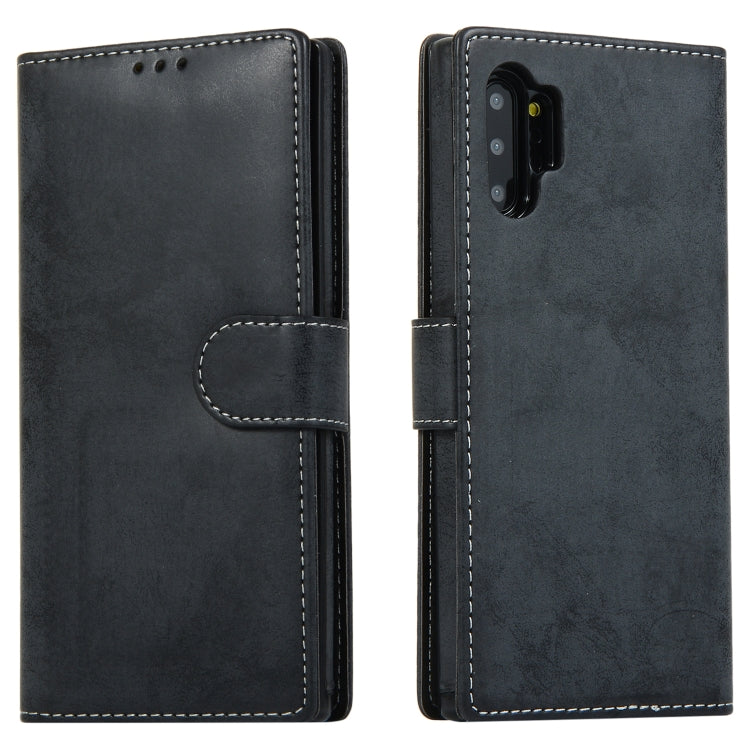 For Samsung Galaxy Note10+ Retro 2 in 1 Detachable Magnetic Horizontal Flip TPU + PU Leather Case with Holder & Card Slots & Photo Frame & Wallet