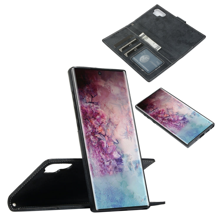 For Samsung Galaxy Note10+ Retro 2 in 1 Detachable Magnetic Horizontal Flip TPU + PU Leather Case with Holder & Card Slots & Photo Frame & Wallet