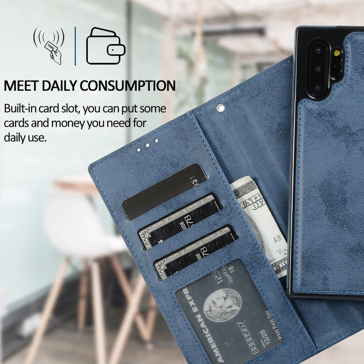 For Samsung Galaxy Note10+ Retro 2 in 1 Detachable Magnetic Horizontal Flip TPU + PU Leather Case with Holder & Card Slots & Photo Frame & Wallet