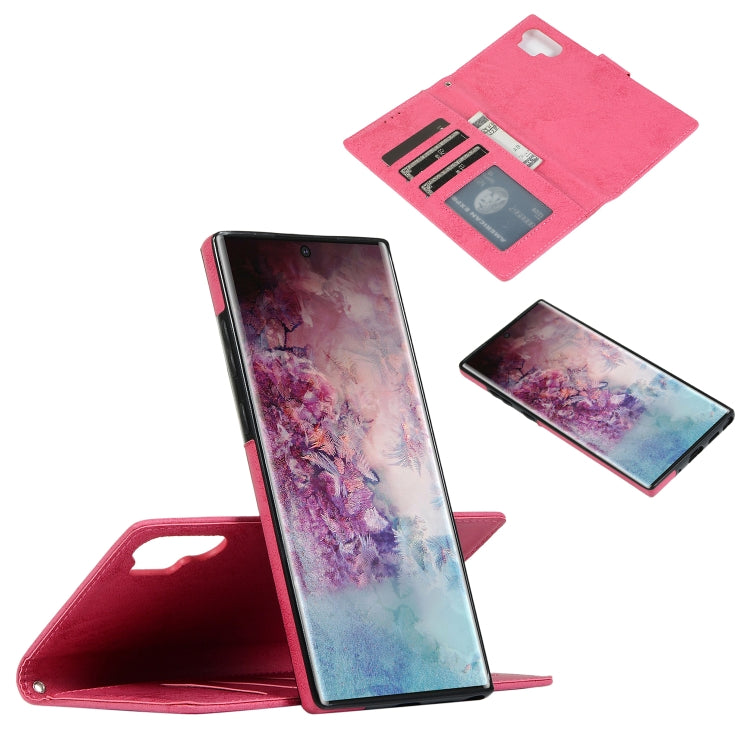 For Samsung Galaxy Note10+ Retro 2 in 1 Detachable Magnetic Horizontal Flip TPU + PU Leather Case with Holder & Card Slots & Photo Frame & Wallet
