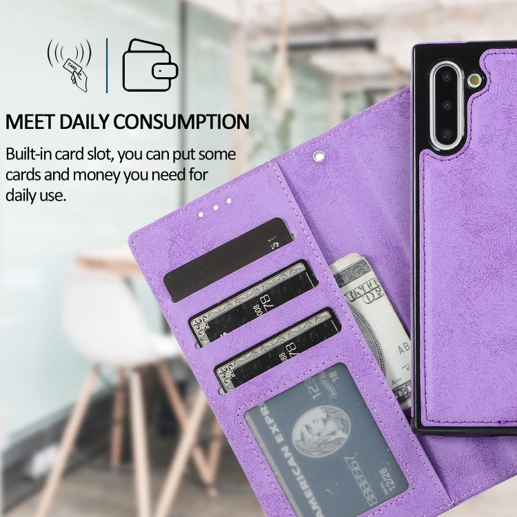 For Samsung Galaxy Note10+ Retro 2 in 1 Detachable Magnetic Horizontal Flip TPU + PU Leather Case with Holder & Card Slots & Photo Frame & Wallet