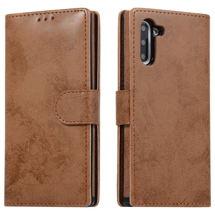 For Samsung Galaxy Note10+ Retro 2 in 1 Detachable Magnetic Horizontal Flip TPU + PU Leather Case with Holder & Card Slots & Photo Frame & Wallet