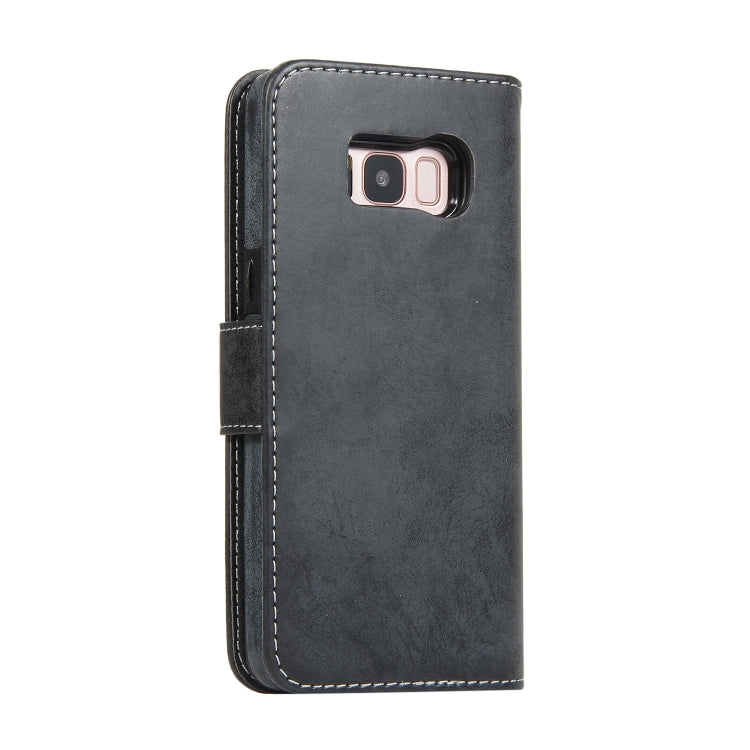 For Samsung Galaxy S8 Retro 2 in 1 Detachable Magnetic Horizontal Flip TPU + PU Leather Case with Holder & Card Slots & Photo Frame & Wallet